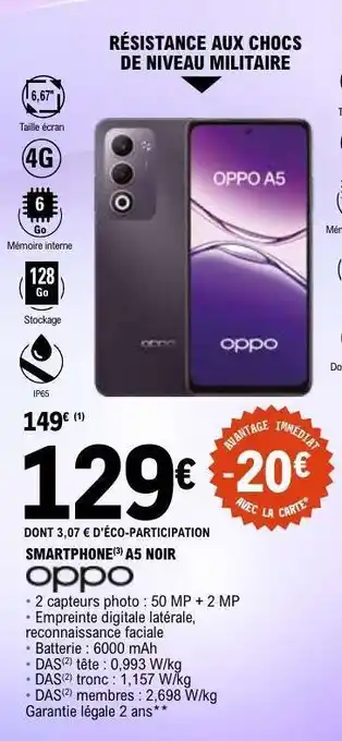 SMARTPHONE A5 NOIR