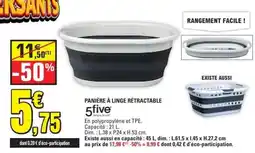 E.Leclerc PANIÈRE À LINGE RÉTRACTABLE offre