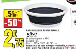 E.Leclerc BASSINE RONDE SOUPLE PLIABLE offre