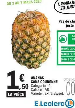 E.Leclerc Ananas Sans Couronne offre