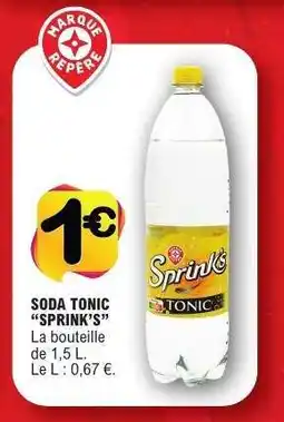 E.Leclerc SODA TONIC SPRINK'S offre