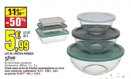 E.Leclerc LOT DE 3 BOÎTES RONDES offre