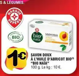 E.Leclerc SAVON DOUX À L’HUILE D’ABRICOT BIO “BIO NAÏA” offre