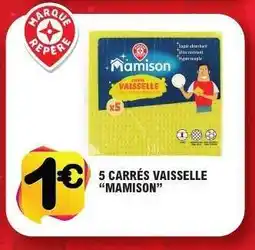 E.Leclerc 5 CARRÉS VAISSELLE MAMISON offre
