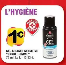 E.Leclerc GEL À RASER SENSITIVE “CARRÉ HOMME” offre