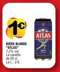 E.Leclerc BIÈRE BLONDE ATLAS offre