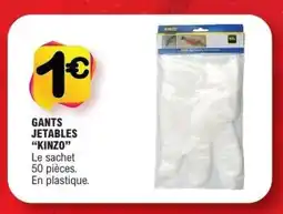 E.Leclerc GANTS JETABLES 'KINZO' offre