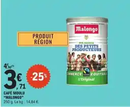 E.Leclerc CAFÉ MOULU 'MALONGO' offre