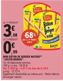E.Leclerc Mini Bâton de Berger Nature offre