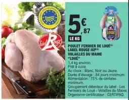 E.Leclerc Poulet Fermier de Loué offre