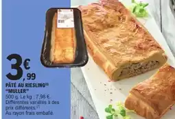 E.Leclerc PÂTÉ AU RIESLING MULLER offre