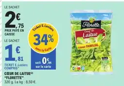 E.Leclerc Cœur de laitue FLORETTE offre