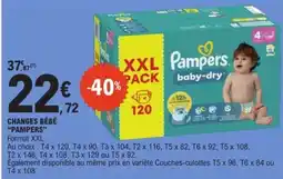 E.Leclerc CHANGES BEBE “PAMPERS” offre