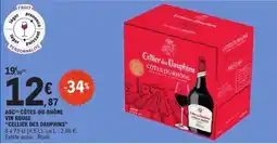 E.Leclerc AOC CÔTES-DU-RHÔNE VIN ROUGE 'CELLIER DES DAUPHINS' offre