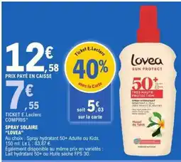 E.Leclerc Spray Solaire 'Lovea' offre