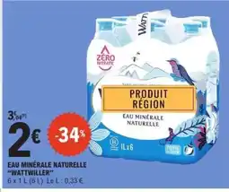 E.Leclerc Eau Minérale Naturelle Wattwiller offre