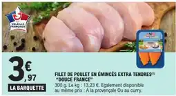 E.Leclerc FILET DE POULET EN ÉMINCÉS EXTRA TENDRES offre