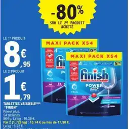 E.Leclerc Tablettes Vaisselle Finish offre