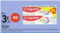 E.Leclerc Dentifrice Colgate offre