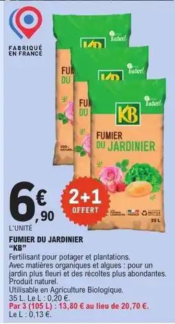 E.Leclerc FUMIER DU JARDINIER KB offre