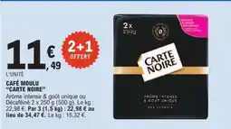 E.Leclerc Café Moulu Carte Noire offre