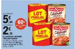 E.Leclerc Le Cassoulet Mitonné William Saurin offre
