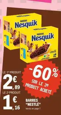 E.Leclerc Barres Nestlé offre