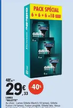 E.Leclerc LAMES GILLETTE offre
