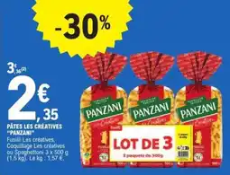 E.Leclerc Pâtes Les Créatives 'Panzani' offre