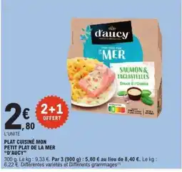 E.Leclerc PLAT CUISINÉ MON PETIT PLAT DE LA MER “D’AUCY” offre