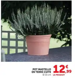 Super U Pot mastello en terre cuite offre