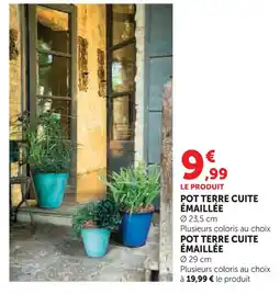 Super U Pot terre cuite émaillée offre