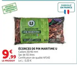 Super U U écorces de pin maritime offre