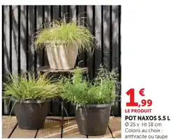 Super U Pot naxos 5.5 l anthracite offre