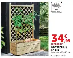 Super U Bac treillis en pin offre