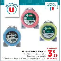 Super U U fil u ou u specialiste offre