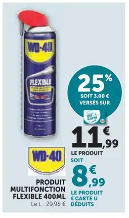 Super U Wd-40 produit multifonction flexible offre