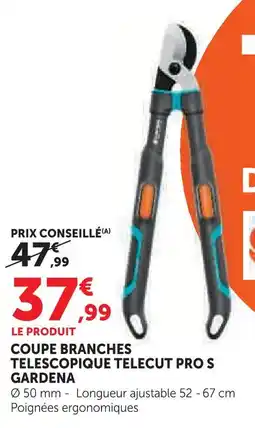 Hyper U Gardena coupe branches télescopique telecut pro s offre