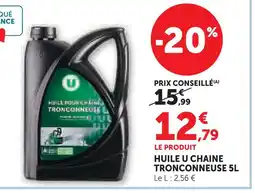 Super U U huile chaîne tronçonneuse offre