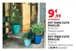 Hyper U Pot terre cuite émaillée offre