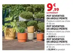 Hyper U Pot seventies en argile peinte offre
