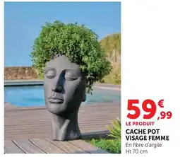 Hyper U Cache pot visage femme offre