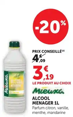 Hyper U Mieuxa alcool ménager 1 l offre