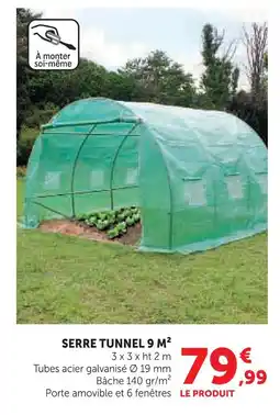 Hyper U Serre tunnel 9 m² offre