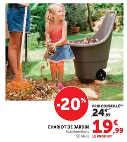 Hyper U Chariot de jardin offre