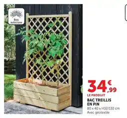 Hyper U Bac treillis en pin offre