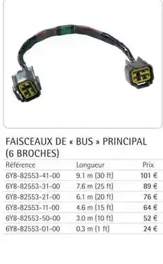 Yamaha Faisseaux de bus principal offre