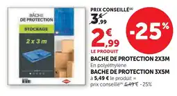 Hyper U Bâche de protection 2x3m offre