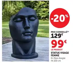 Hyper U Statue visage femme offre