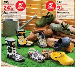 Hyper U Bottes de jardin femme offre